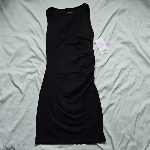 Athleta Dresses & Skirts - NWT Black Sleeveless Dress With Rouching Detail, Size M